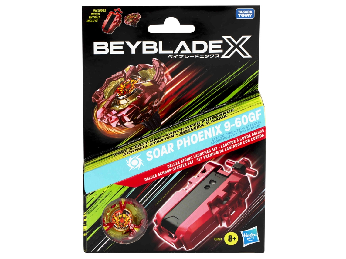 BEYBLADE X - Soar Phoenix Kit Premium BEYBLADE (Idade Mínima Recomendada: 8 Anos)