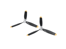 1 Par de Hélices de 3 Pás para Aeromodelo Eachine Mini Fw190/ Mini F4u de Asa Fixa MDUG