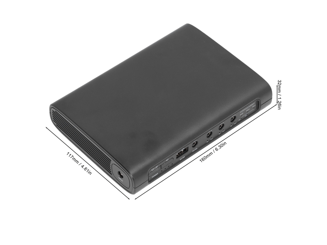 Backup De Bateria Ups 25600mah Com 5 Tomadas, 5v/9v/12v, 3a Máximo, Compartilhamento De Energia, Plugue Eu