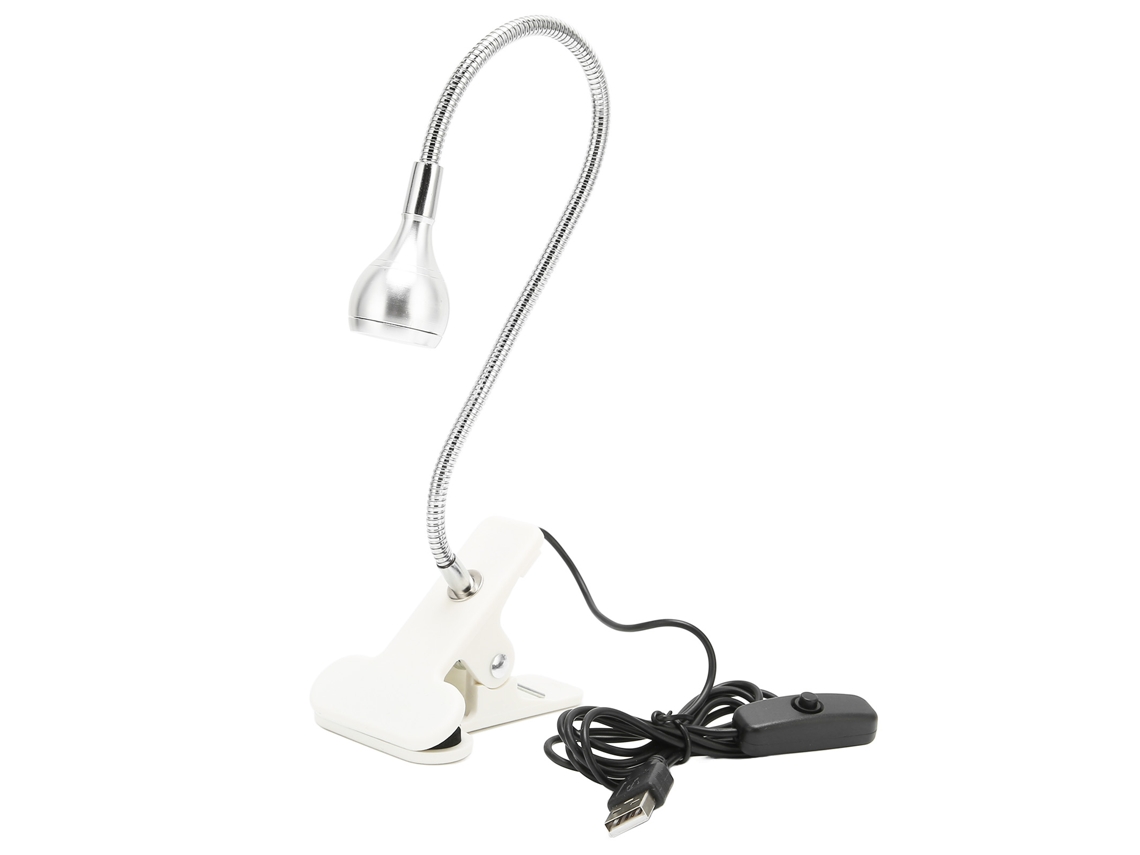 Luz De Ganso Usb 1w Dc3 5v 360 Graus, Flexível, Alumínio, Plug And Play Luz Dourada