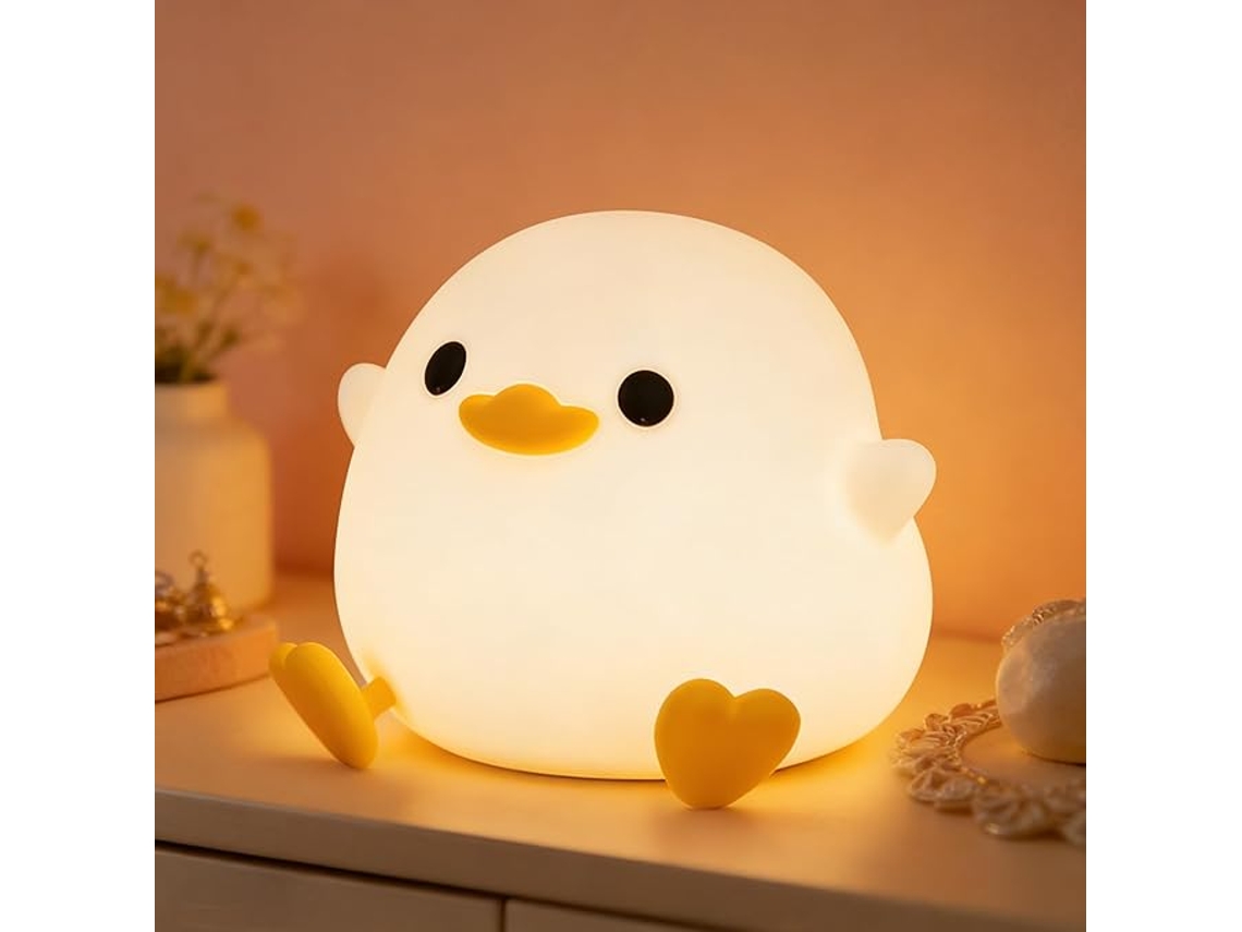 Luz Noturna para Bebês, Luz de Pato com Intensidade Regulável, Temporizador, Tela Sensível Ao Toque Recarregável BRILVIBERA