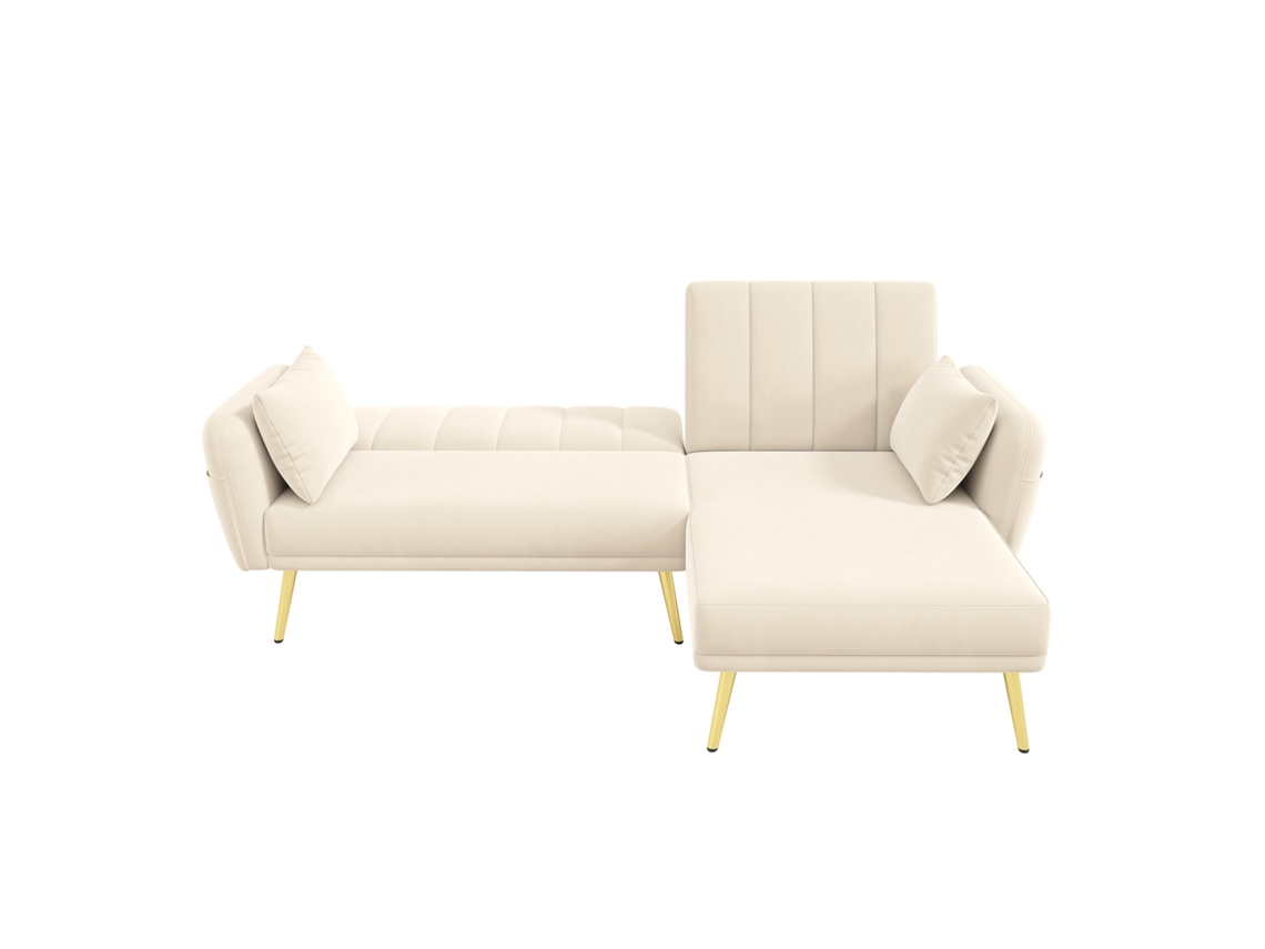 Sofá modular em chenille com espuma 30d, antiderrapante, leve, pronto para salas de estar ORBITRA TRADE