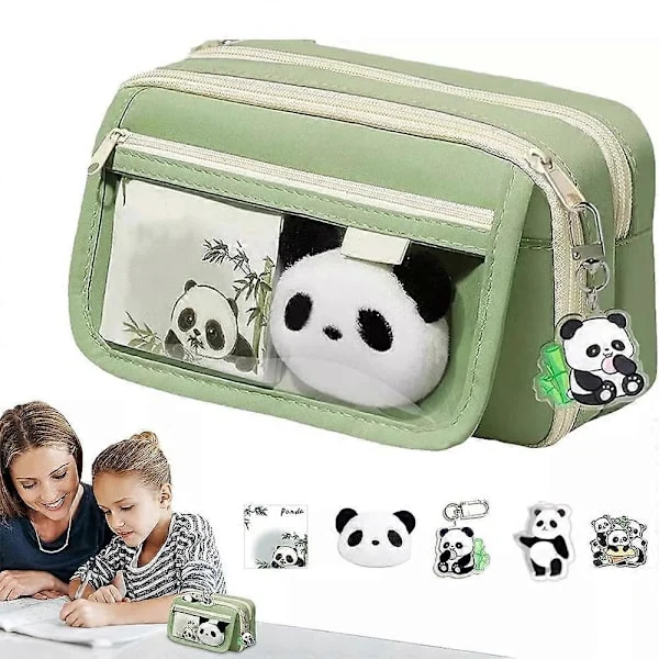Estojo para Lápis, com Zíper, Panda, Adultos AQUAFORGE