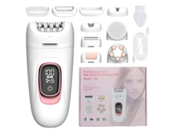 Lurelia Depilador Elétrico 956, Kit 5 Em 1, Usb, Lavável, Aço Inoxidável, Corpo Inteiro