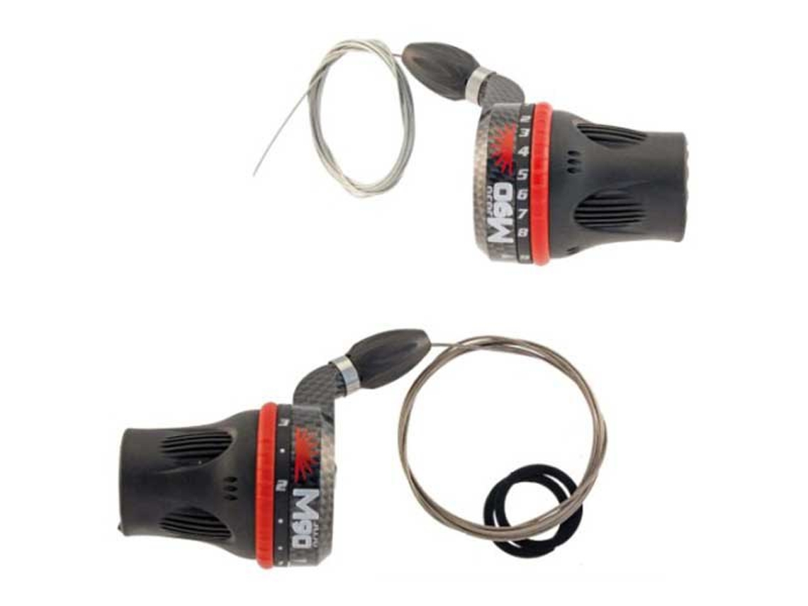 Conjunto Manípulos Mudança Revoshift Prateado 9Ssunrace