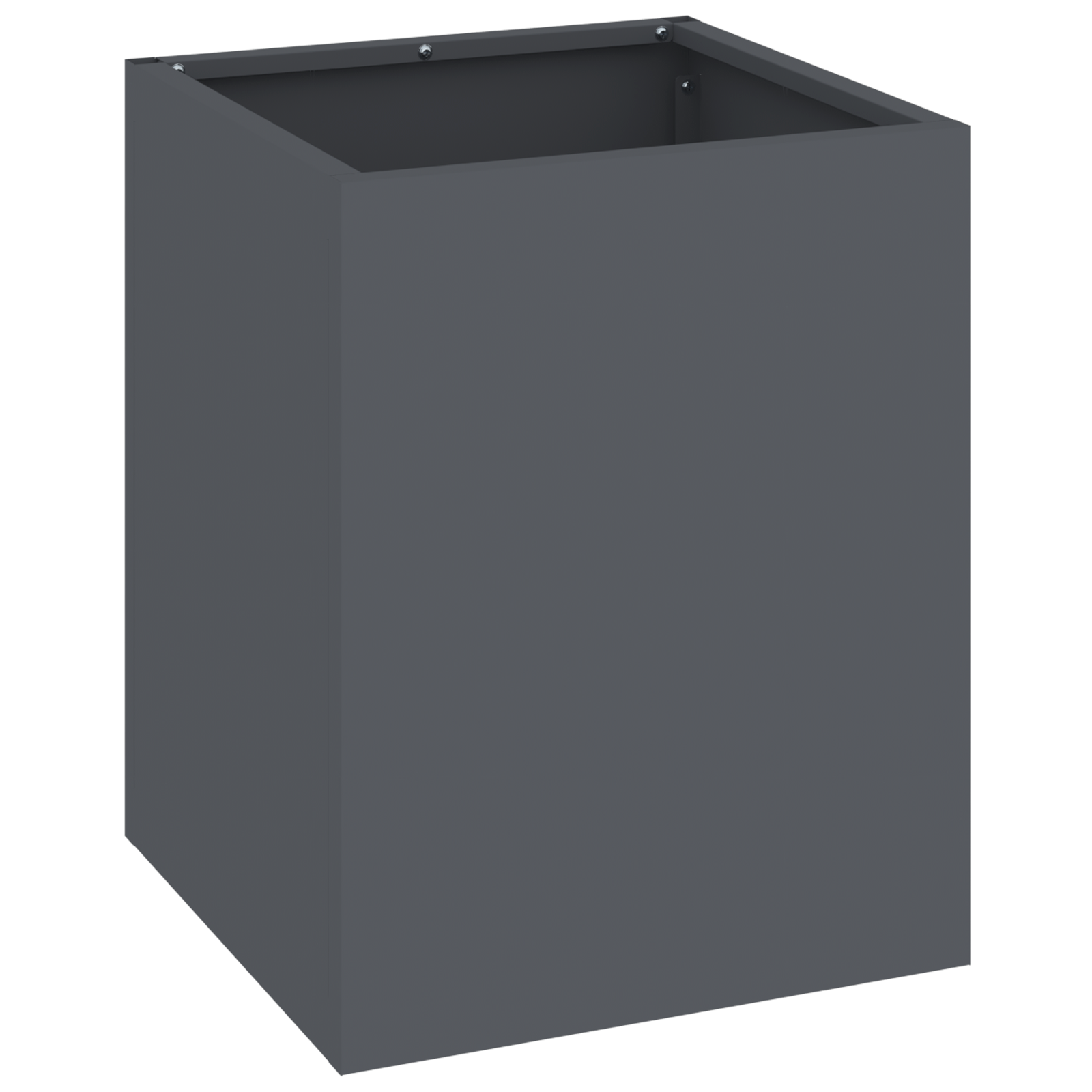 Conjunto 1 Decoração Para Jardim Vidaxl Antracite Aço (32 X 32 X 40 Cm)