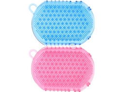 Conjunto De 2 Escovas Massagem Dupla Face, Multifuncionais, Leves E À Prova D Água, Para Banho E Ducha, Estimulação Dos
