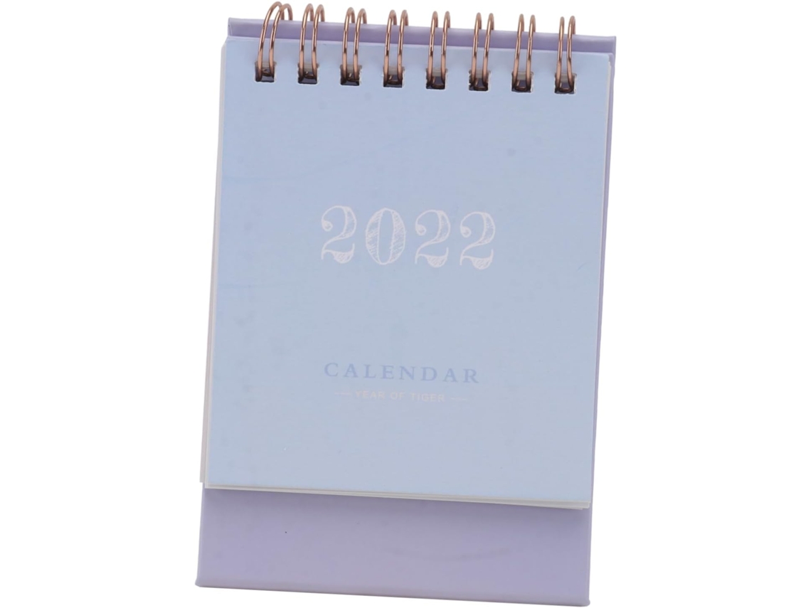 Calendário De Mesa Shooweroro, Mini Maio A Dezembro, Espiral Dobrável
