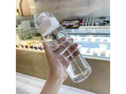 Garrafa de Água Esportiva Reutilizável de 780ml com Tampa Resistente a Impactos e Alça Anti vazamento. MDUG (branca)