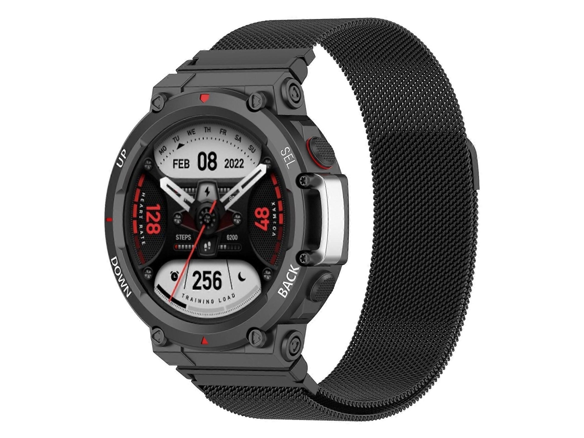 Pulseira De Aço Inoxidável Milan Para Relógio Huami Amazfit T-rex 2