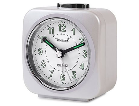 Relógio-despertador analógico Timemark Branco (9 x 8 x 5 cm)