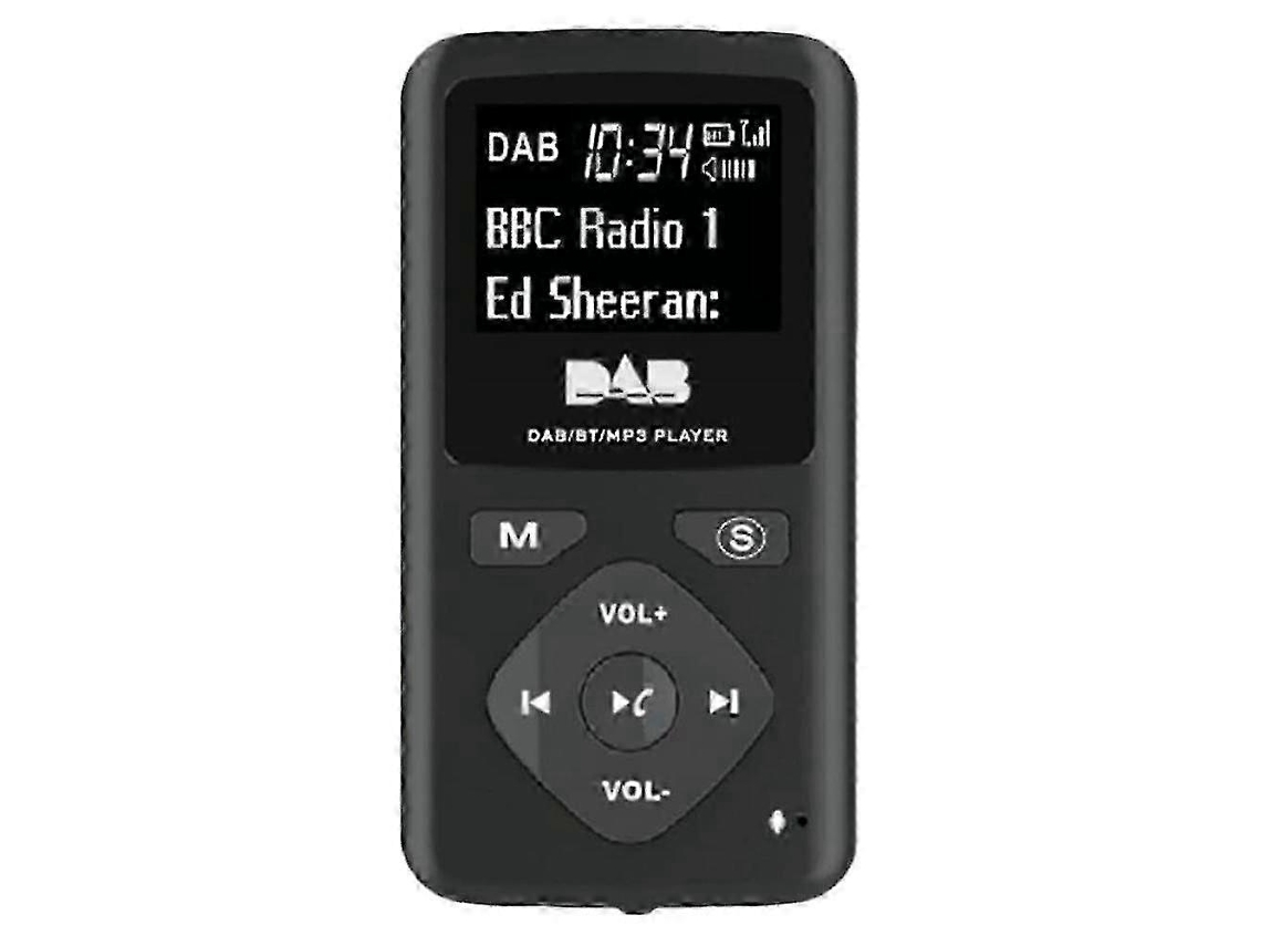 Rádio Digital Dab/dab Com Bluetooth 4.0, Rádio Fm Portátil De Bolso, Mp3 Player E Fones De Ouvido Usb Olysi Shop