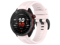 Bracelete de Smartwatch para Garmin Approach S70 47mm 22mm de silicone esportivo (rosa)