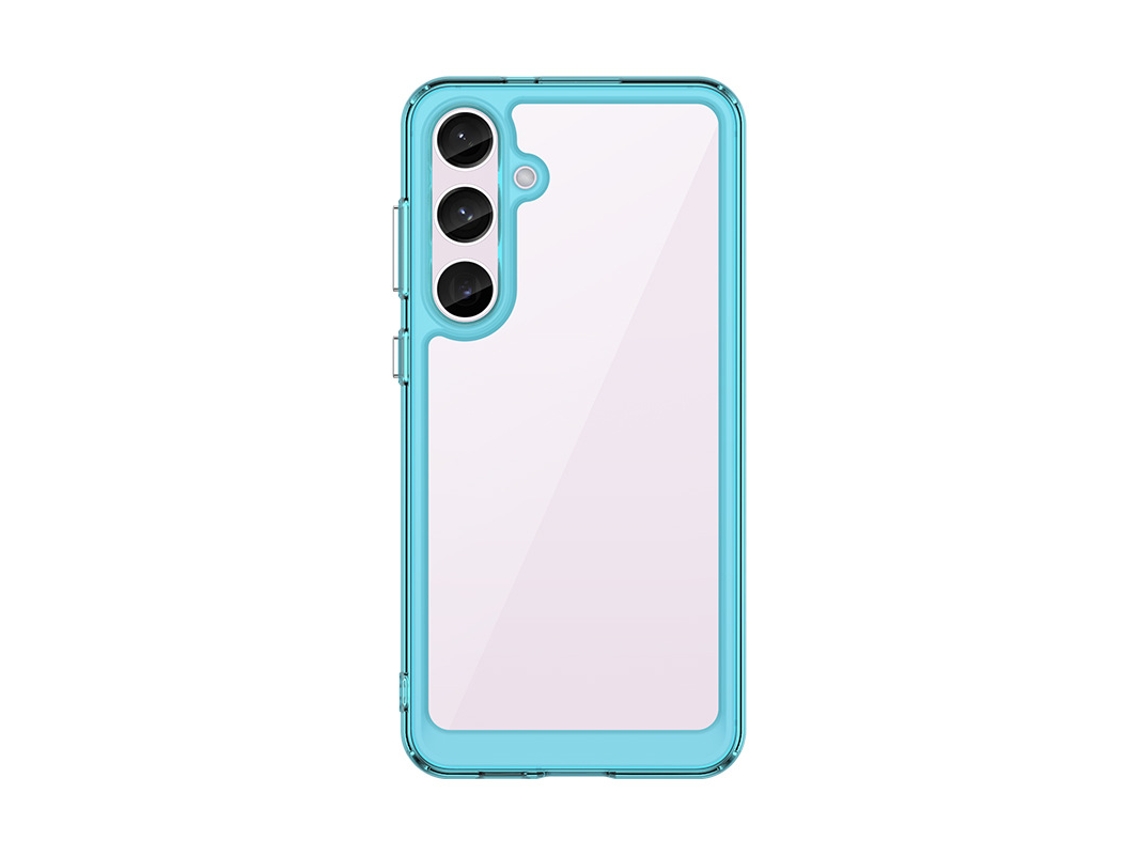 Capa De Celular Colorida E Completa À Prova De Quedasazul Celeste - Samsung Galaxy S24