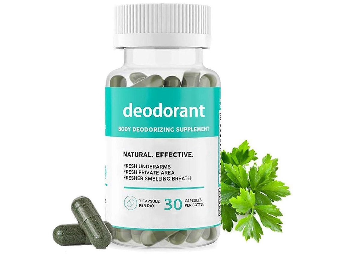 Cápsulas de Clorofila para Desodorização Corporal - 30 unidades por frasco