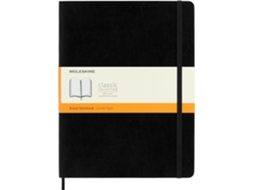 Caderno Moleskine Classic com Pauta, Capa Flexível e Fecho Elástico, Cor Preta, Tamanho Extra Grande , 192 Páginas BRILVIBERA (19 X 25 Polegadas, A4)