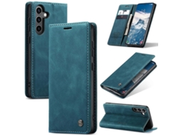 Compre Para Samsung Galaxy S24 Fe Capa Caseme 013 Series Suporte Para Cartão Capa De Couro Para Celular Caseme Azul