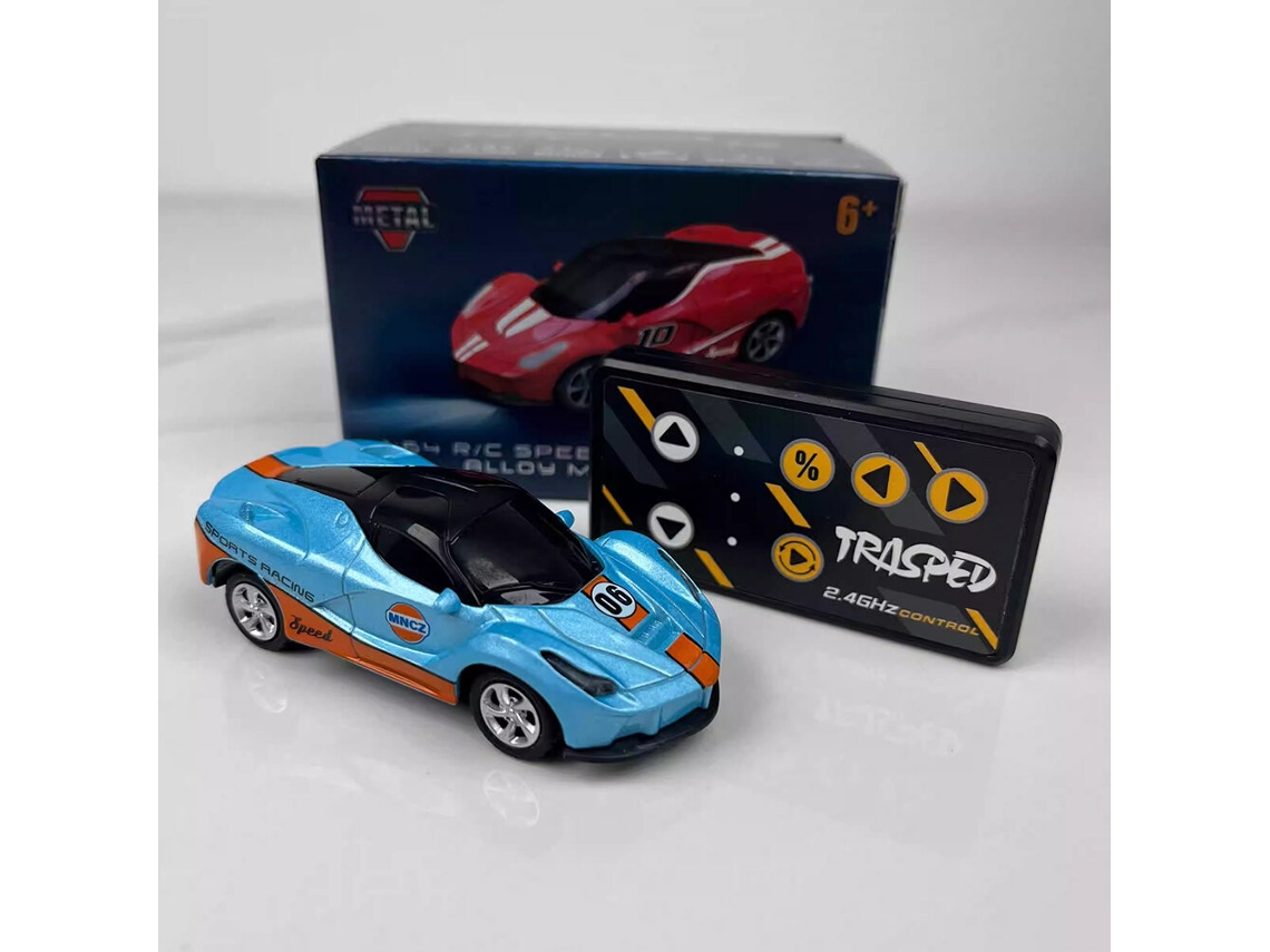 Carro Rc de Drift Branco 2d 993 1/64 Drift Rc Carro Carroceria Liga Metálica Luz Led Controle Remoto App Alta Velocidade Pista Modelo Meninos MDUG