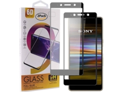 Película Vidro Temperado Sony Xperia L3 HONGWE. Cobertura Completa Preto