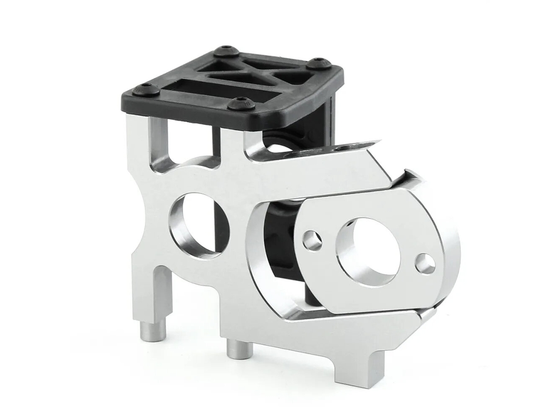 Preto e Pratasuporte de Motor Atualizado para Carro Rc 1/8 Kyosho Mp10 Hsp Fs Racing R70 Peças de Substituição MDUG
