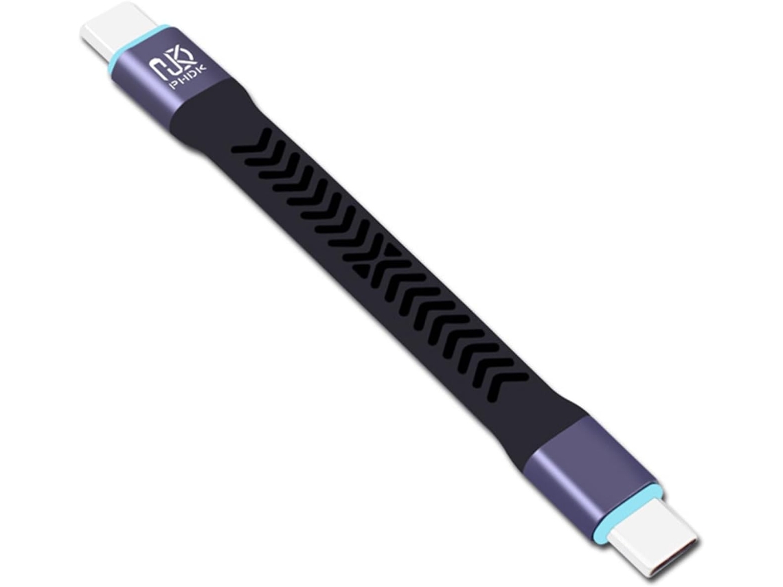 Cabo Usb 3.2 Tipo C Genérico, Alta Velocidade De 20 Gbps, Universal E Flexível.