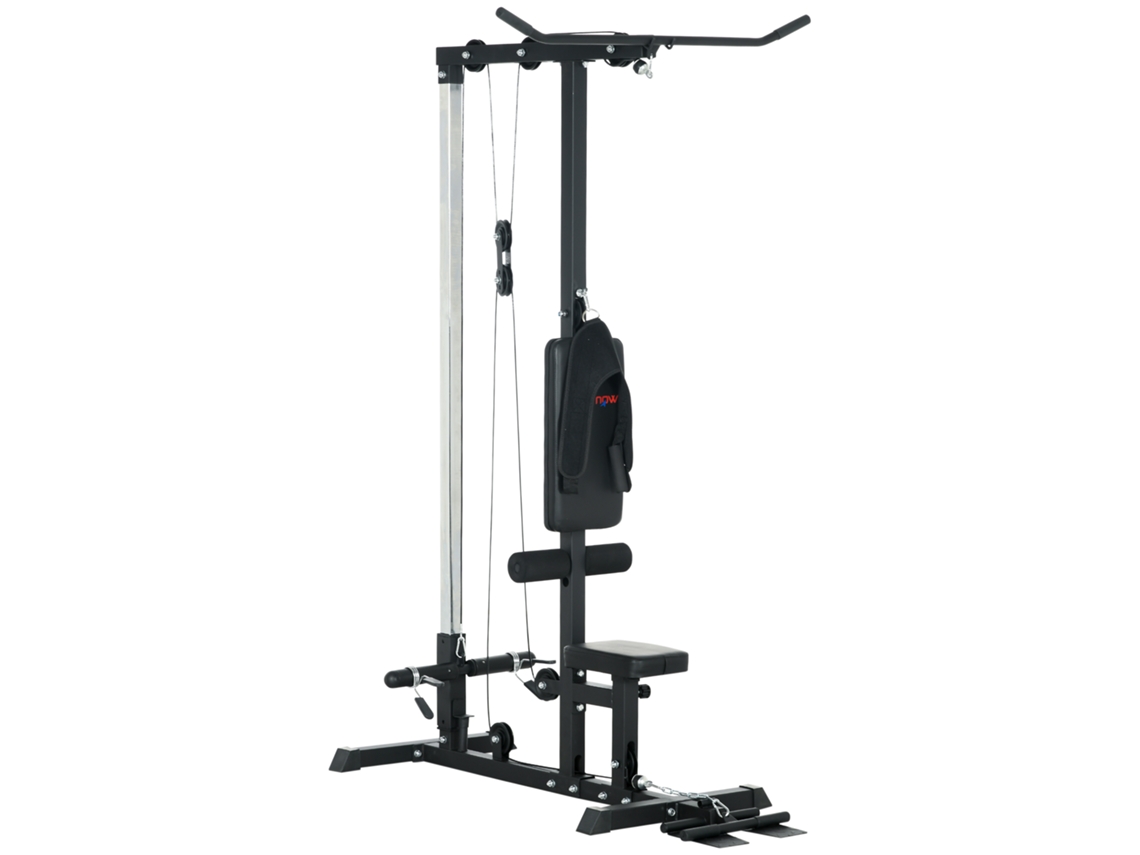 Estação de Musculação com Polia, Puxada Peito e Lat Pulldown, banco de Musculação BTFORUS