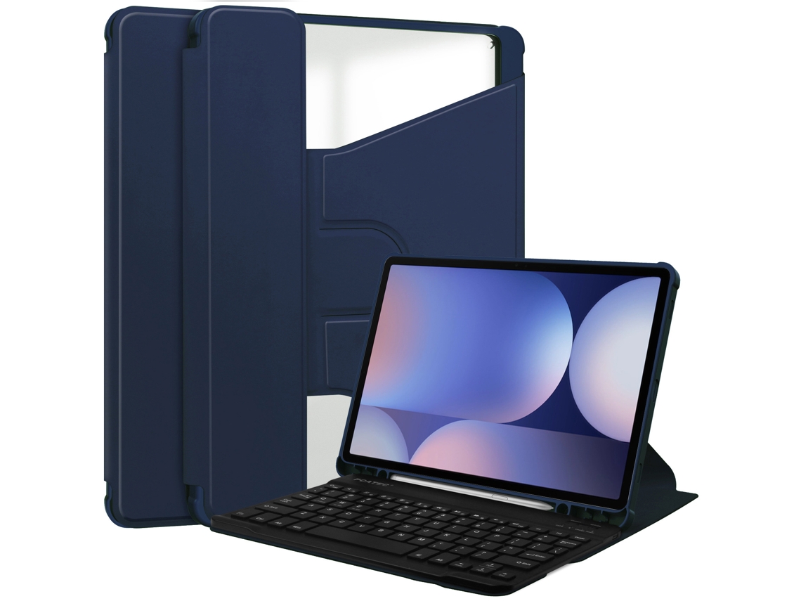 Capa Teclado CUICH para Samsung Galaxy Tab A8 105 Polegadas com Teclado Magnético Destacável (Azul Escuro) 