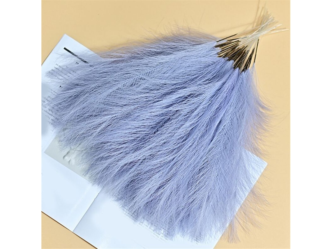 Buquê de Capim, Dos, Pampas Artificial, 43 Cm , Decoração Boho, Flor Azul, Acinzentada BRILVIBERA (16, 9 Polegadas)