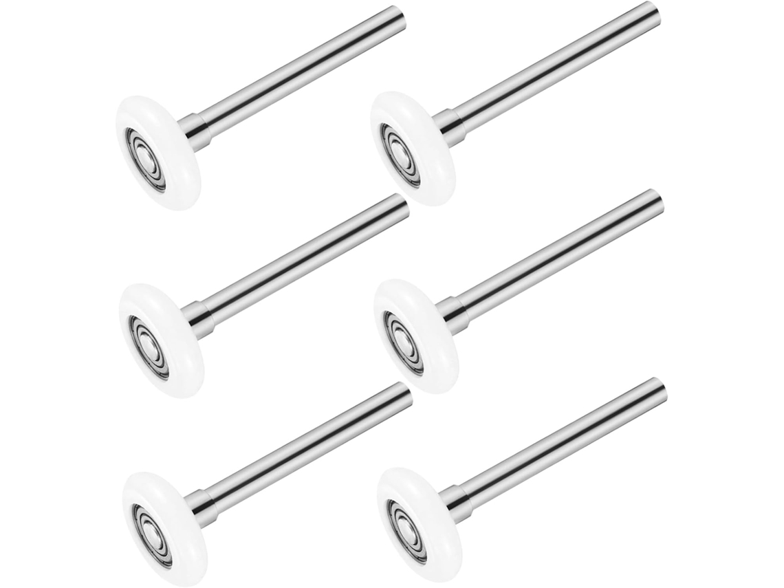 Conjunto De 6 Roletes Nylon Para Porta Garagem, 4,5 Cm (1,8 Polegadas)