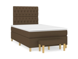 Box Spring Bed, Box Spring Beds Vidaxl Marrom Tecido (120 X 190 Cm)
