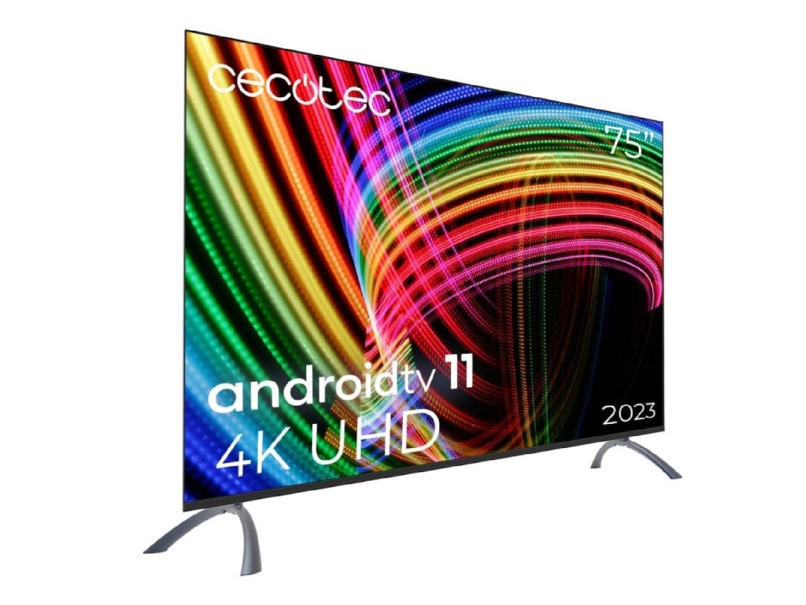 Tv Led De 75 Com Resolução Full 4k Uhd, Sistema Operativo Android Tv 11, Google Voice Assitant E Chromecast. Cecotec