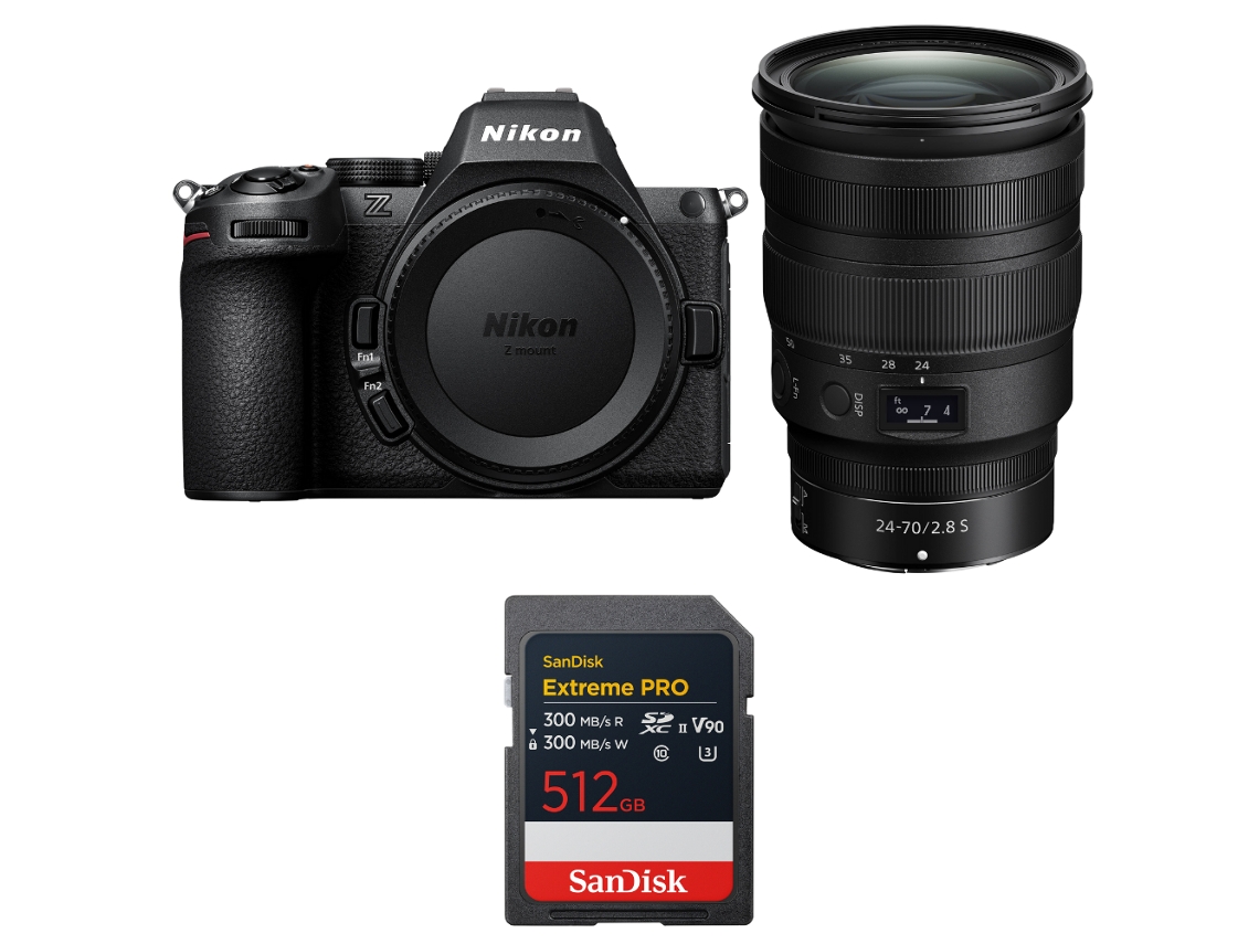 Z5 Ii + 24 70mm F/2.8 S + 1 Sandisk 512gb Extreme Pro Uhs ii Sdxc + Ebook “20 Dicas para Fotos Que Impressionam” NIKON