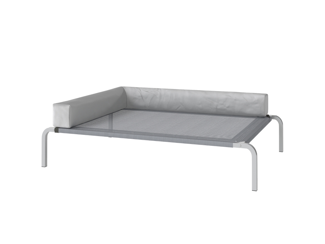 Cama Elevada Médio Almofada L Cinza 110x75x30 VOLTEDGE