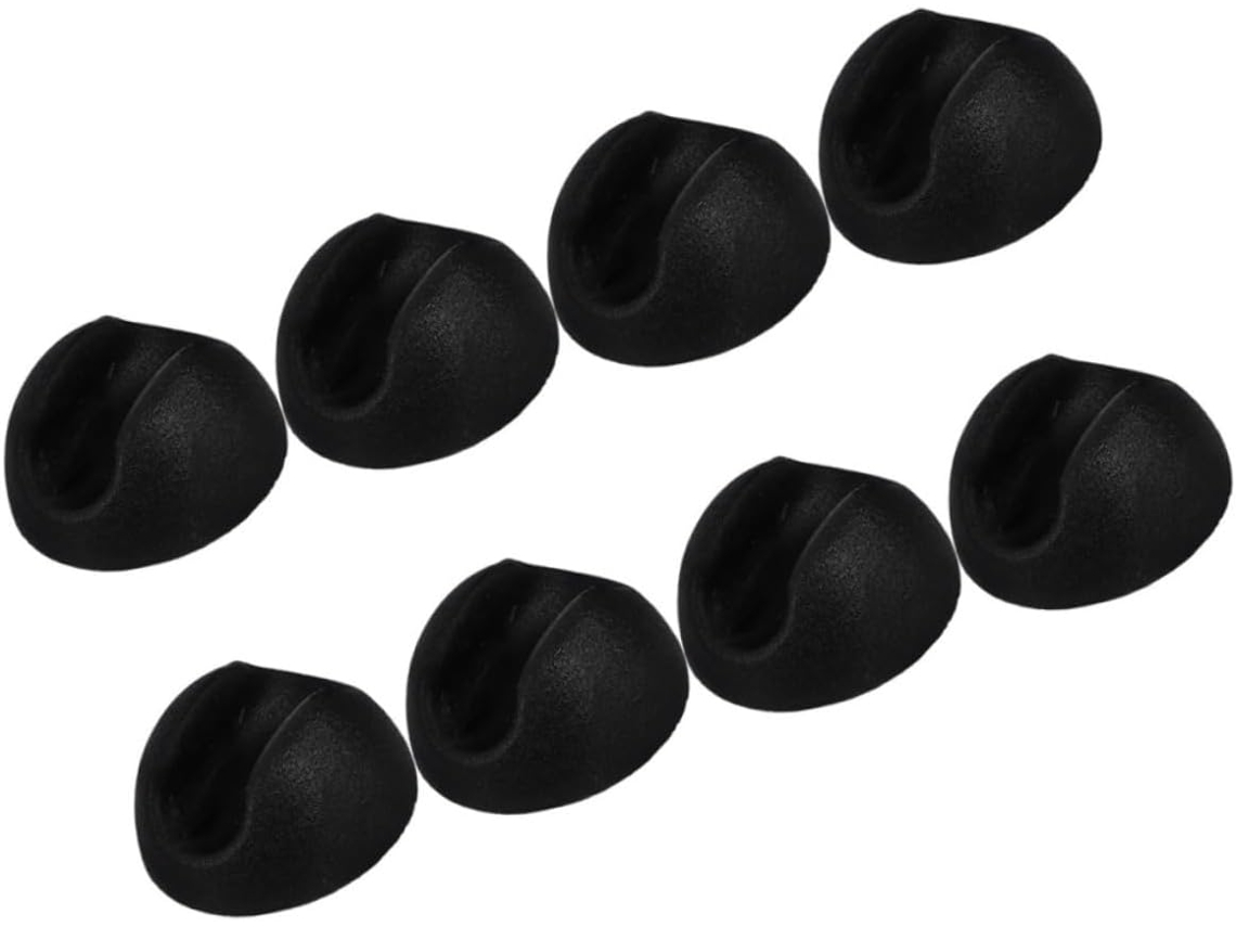 Conjunto De 8 Protetores Pvc Pretos Para Pés Mesa Com Encaixe Por Pressão, Compatíveis Com Pés De Arame 10a 12mm
