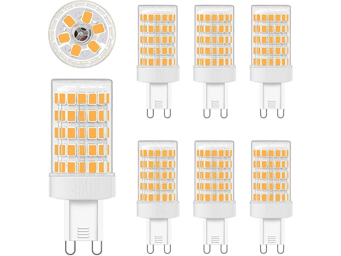 Omni 6pcs Bombillas Led G9 10w 2700k Branco Quente 900lm Equivalente a 80w Halógeno 220v Ângulo de Feixe 360° Não Regulável Classe Energética F