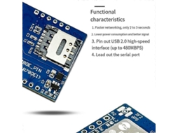 Módulo 4g Luat Air780e Módulo Netcom Completo Mini Iot Comunicação Serial Transmissão De Dados Módulo Dtu Multifuncional Aquaforge