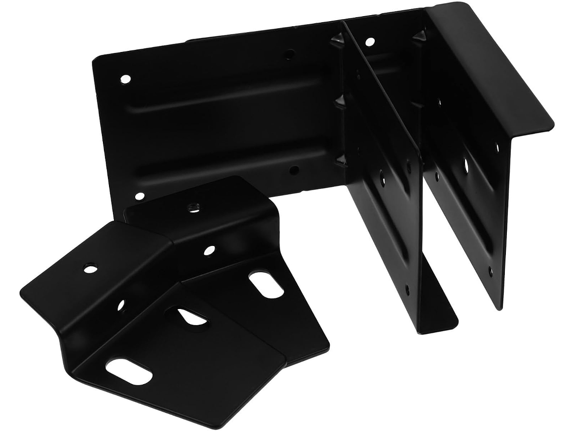 Prateleira De Parede Triangular Em Ferro Preto Puro, Elegante.