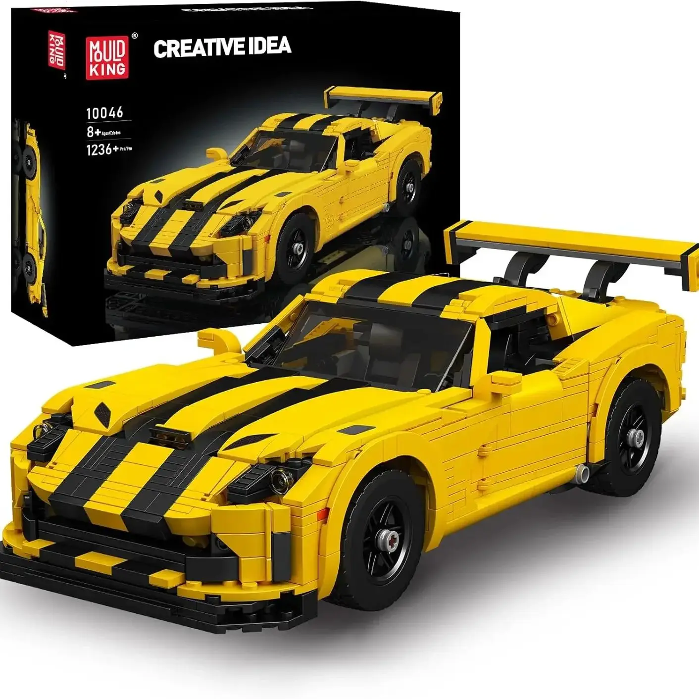 (1373 Peças) Moc-120125 Viper Supercar - Blocos De Montar - Supercarro Tecnológico