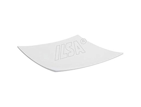 Prato Curvo em Melamina Ilsa S.R.L. 35 X 35 Cm Branco Marfim