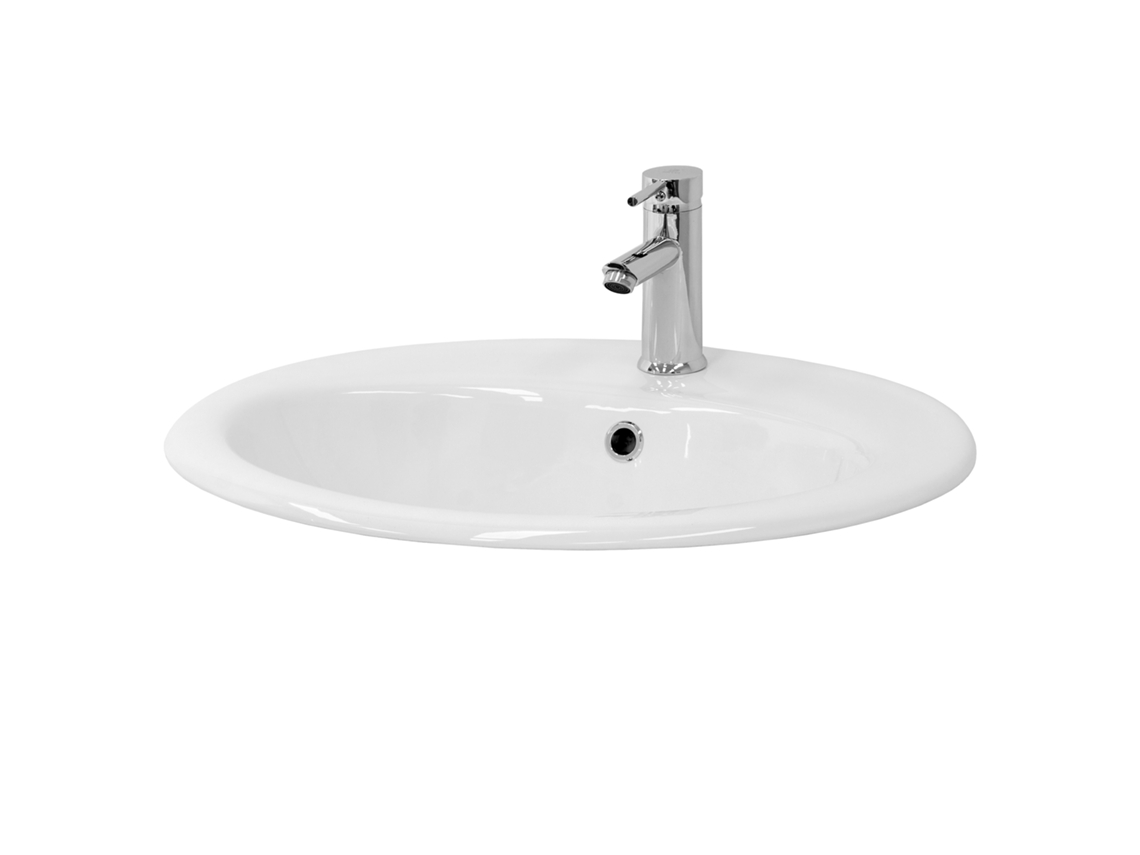 Lavatório ML-DESIGN (57 x 48.5 x 19.5 - Cerâmica - Branco)