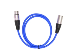 Cabo De Microfone Macho Para Fêmea Xlr De 3 Pinos Adaptador De Áudio Durável Para Microfone Azul