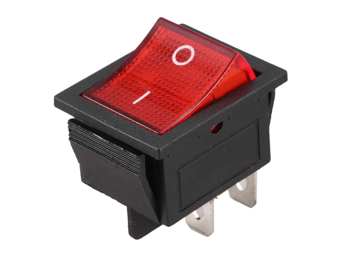 Interruptor Basculante Liga/desliga De 4 Polos, 16a 20a 250v Ac, Fm