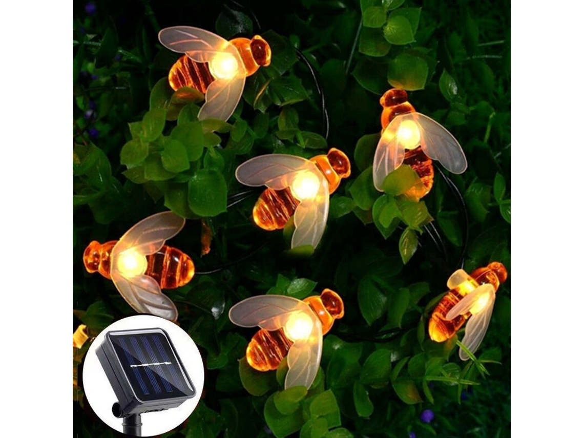 Luminária Solar Decorativa, 6,5 M, Cor Branca Quente, Para Jardim, Pátio, Varanda, Caminhos E Paisagismo Exterior