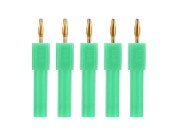 5 Peças Conector Banana 2mm Para 4mm Adaptador Conectividade Forte Verde