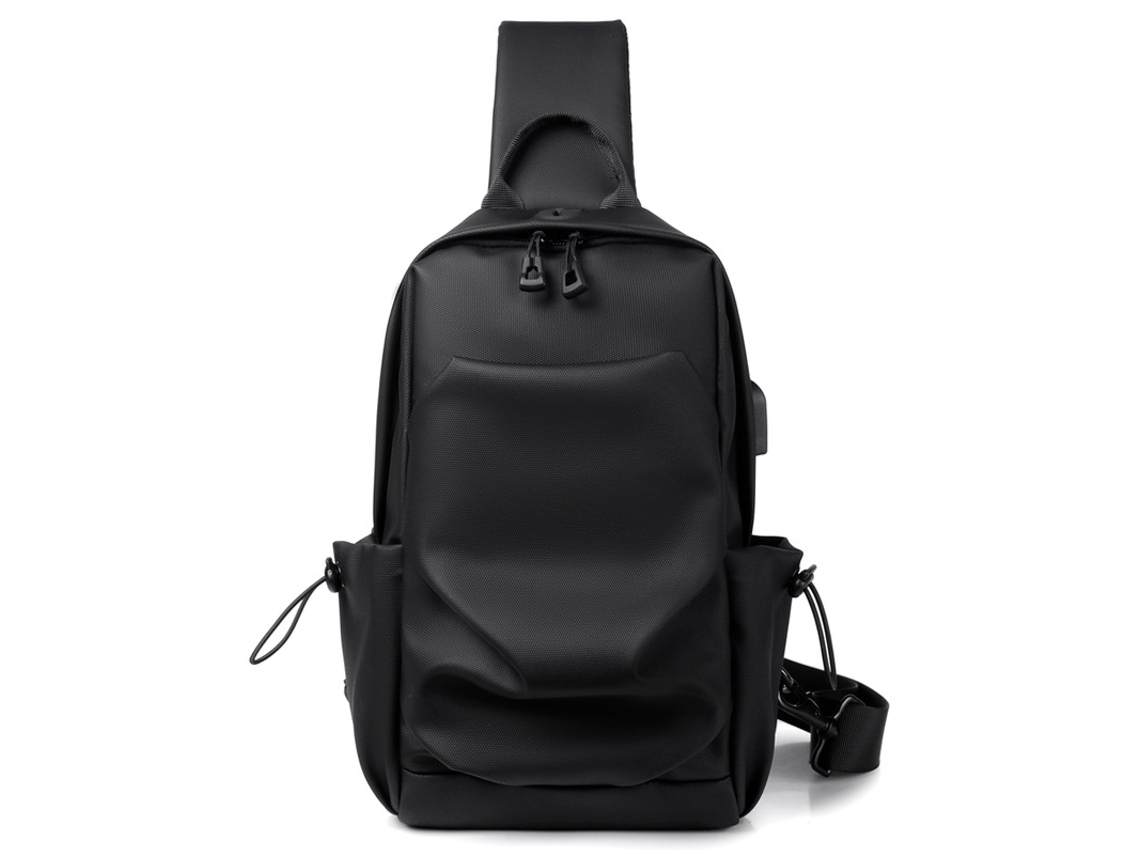 (preto) Bolsa De Peito Masculina, Bolsa De Ombro, Multifuncional, Casual