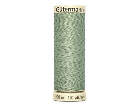 Conjunto De 5 Bobinas De 100m Fio 100 Poliéster Gutermann Ref 788988 Att 913 Sálvia