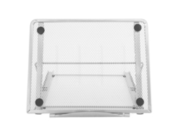 Soporte para Notebook Ajustável Plegável Ventilado, Suporte Universal para Tablet e Laptop, Ergonômico Leve Prata