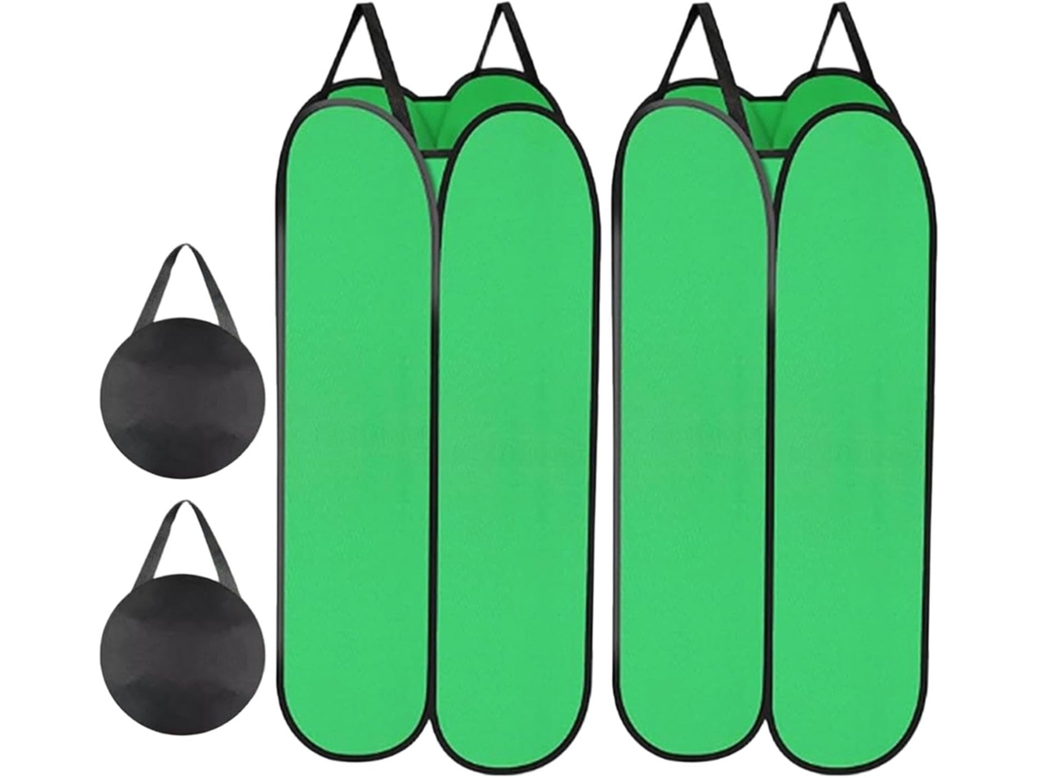 Conjunto De Coletor Folhas E Sacos Para Jardim Com Calha Dobrável