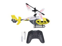 Ats helicóptero Rc com Luzes 2.5 Canais Resistente a Quedas e Colisões Aloy Carregável Brinquedo para Crianças e Adultos