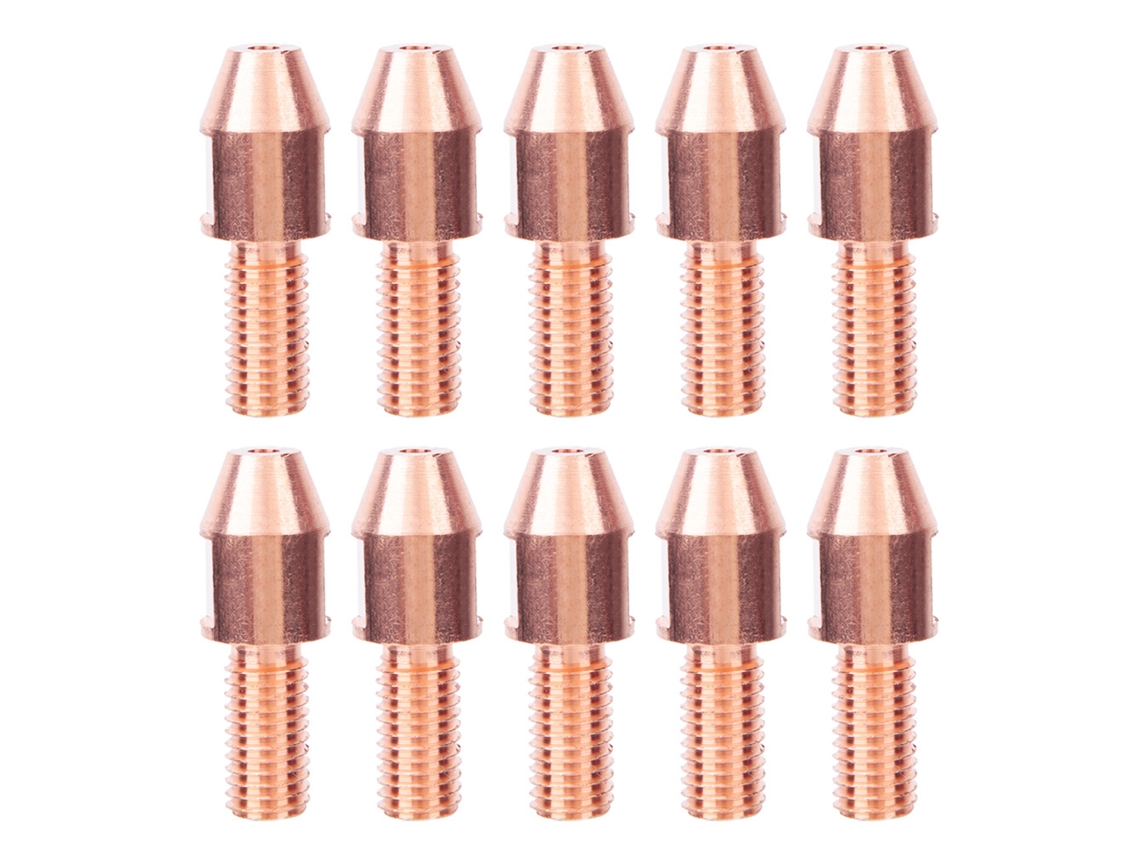 10pcs Ponta De Contato De Solda Cobre Puro Bico M12 Acessório Para Soldagem Submersa À Ar